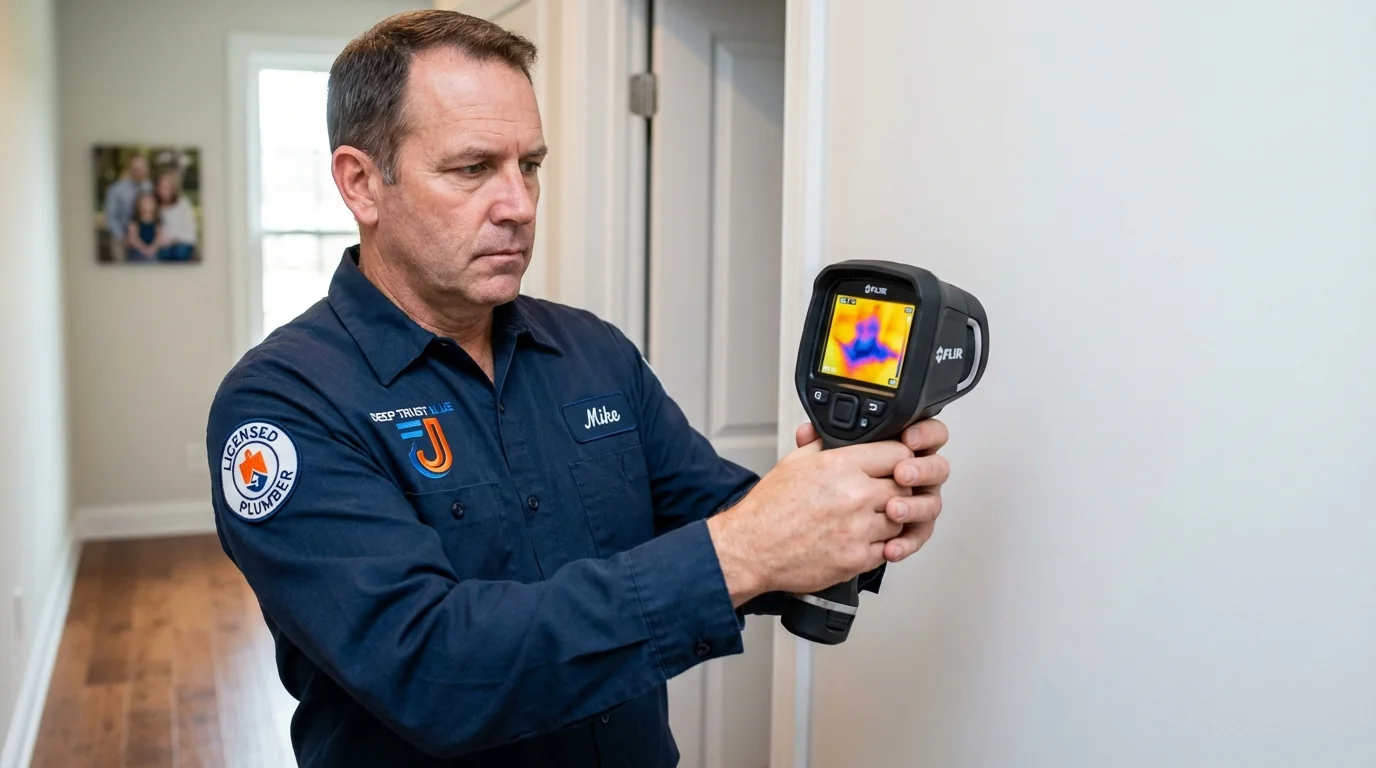 Thermal imaging leak detection by Johns Plumbing LLC in Brookwood